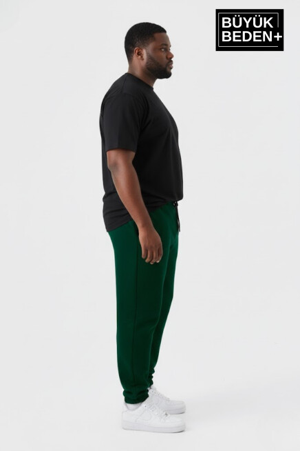 Erkek Büyük Beden Paça Lastikli İki İplik Rahat Kalıp ince Eşofman Altı SPR26BEA951