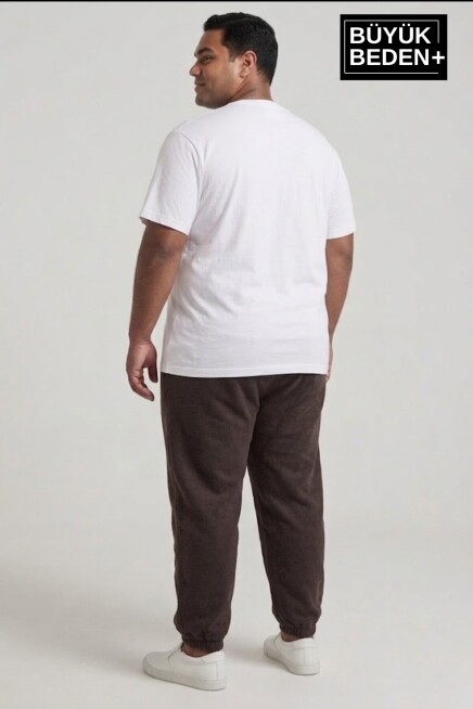 Erkek Büyük Beden Paça Lastikli İki İplik Rahat Kalıp ince Eşofman Altı SPR26BEA951