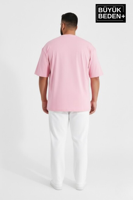 Erkek Büyük Beden Yelken Baskılı 3xl-6xl Bisiklet Yaka Tshırt SPR26BTS510-11