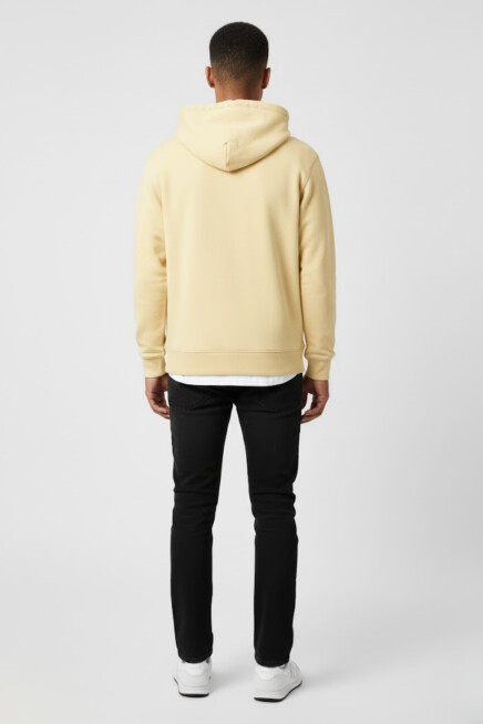 Erkek Kapşonlu Rahat Kalıp İçi Polarlı 3 iplik Kalın SweatShırt spr25sw55