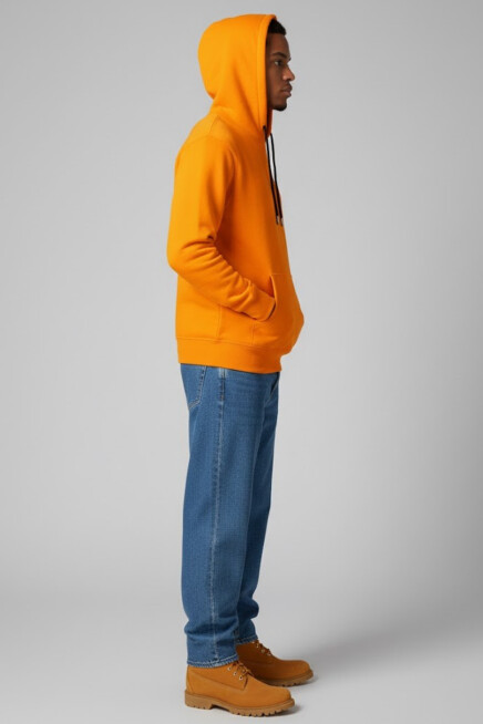 Erkek Kapşonlu Rahat Kalıp İçi Polarlı 3 iplik Kalın SweatShırt spr25sw55