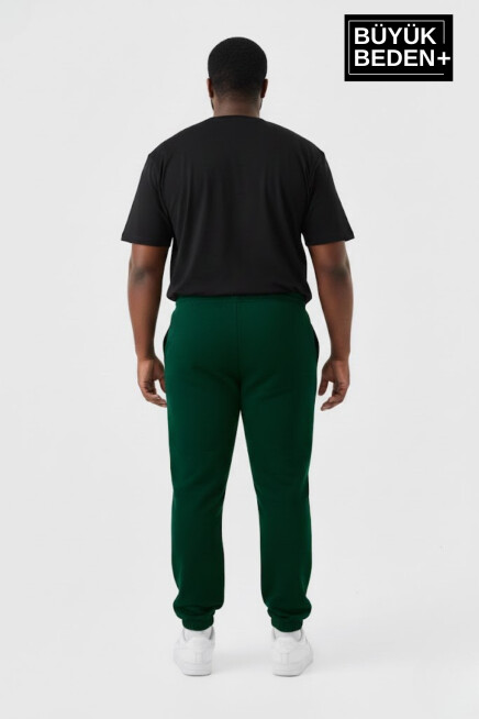 Erkek Büyük Beden BROOKLYN 1970 Baskılı Paça Lastikli Rahat Kesim Jogger İnce Eşofman Altı SPR26BEA951-3