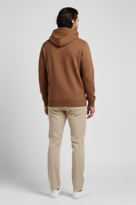 Erkek Kapşonlu Rahat Kalıp İçi Polarlı 3 iplik Kalın SweatShırt spr25sw55