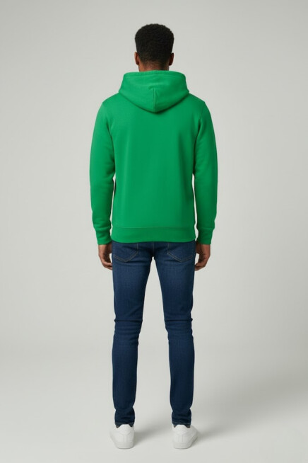 Erkek Kapşonlu Rahat Kalıp İçi Polarlı 3 iplik Kalın SweatShırt spr25sw55