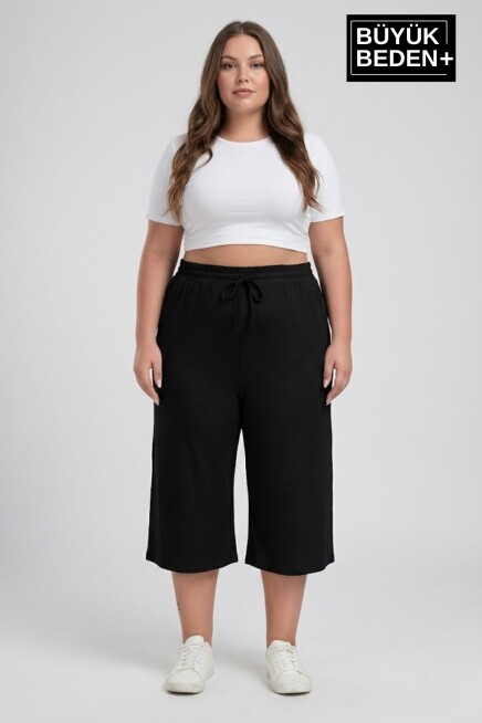 Kadın Büyük Beden 3’lü Kapri Şort Seti 3XL-6XL SPR26BSRK591+3