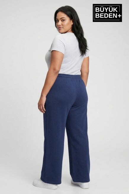 Kadın Büyük Beden Bol Paça  Yüksek Bel Lastikli Salaş Eşofman Altı SPR26BEA988